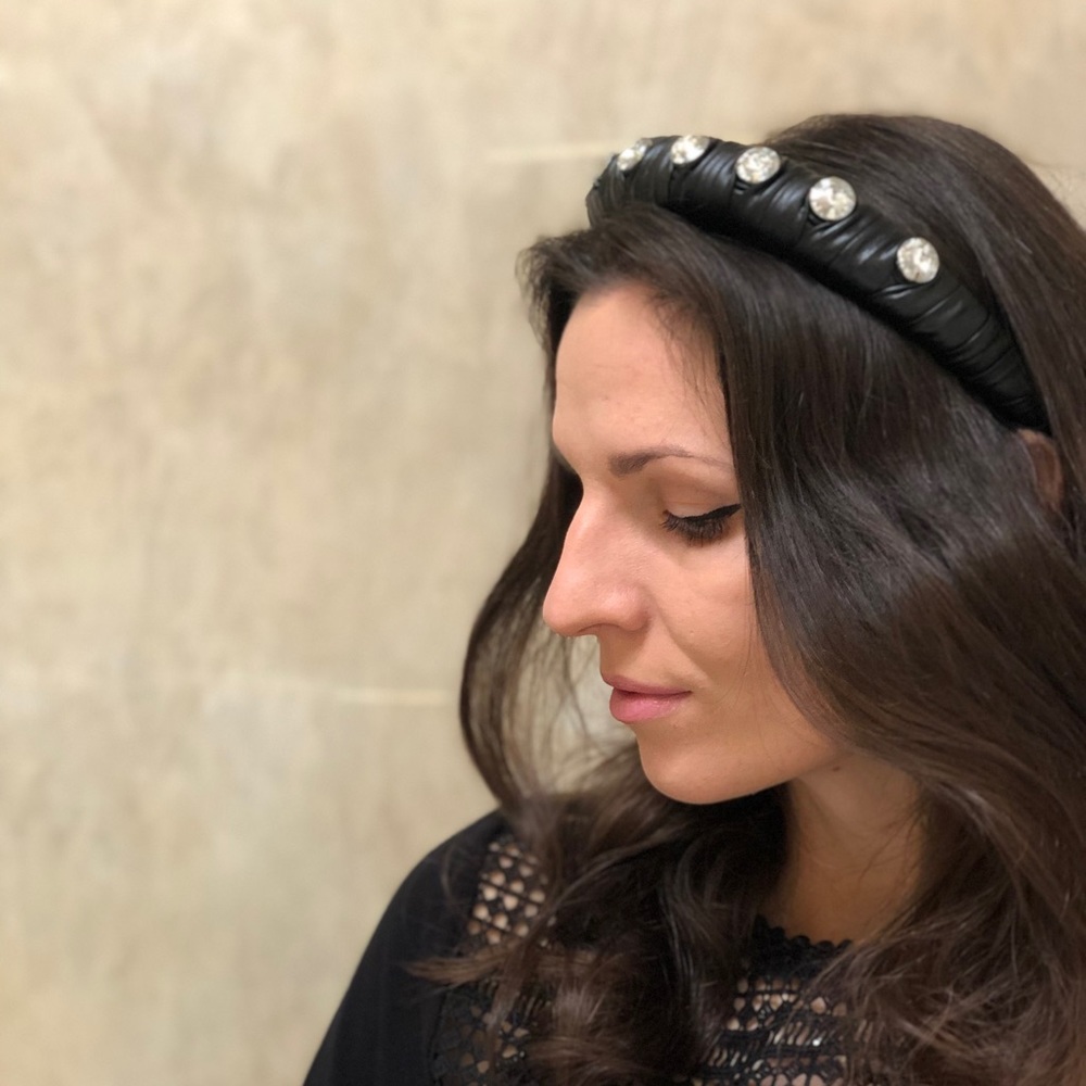 💥HP💥Black Leather Headband